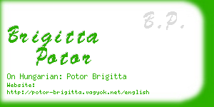 brigitta potor business card